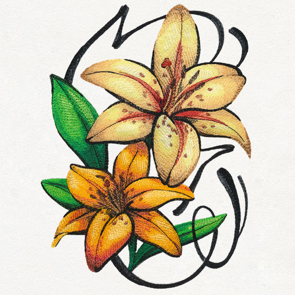 Graffiti Glam Lilies