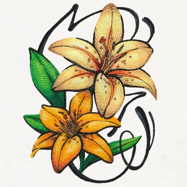 Graffiti Glam Lilies