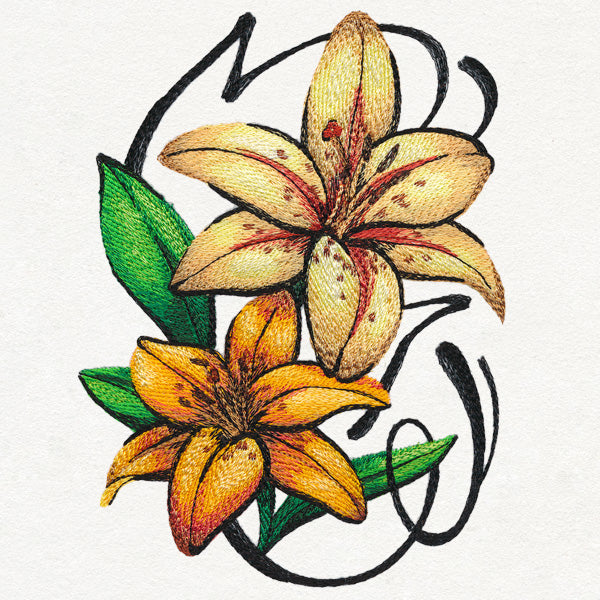 Graffiti Glam Lilies