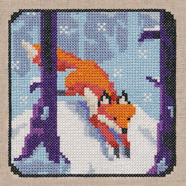 Fox Frolic (Cross Stitch)
