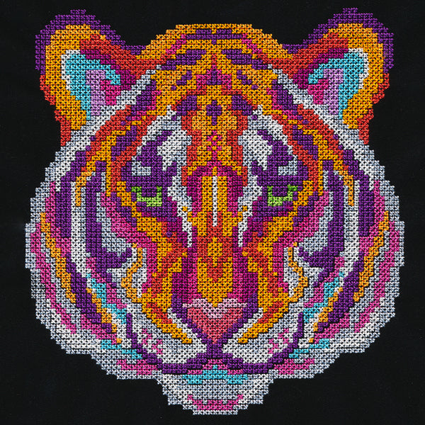 Vivid Tiger (Cross Stitch)
