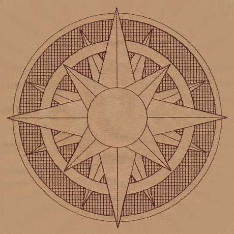 Trapunto Sun Medallion