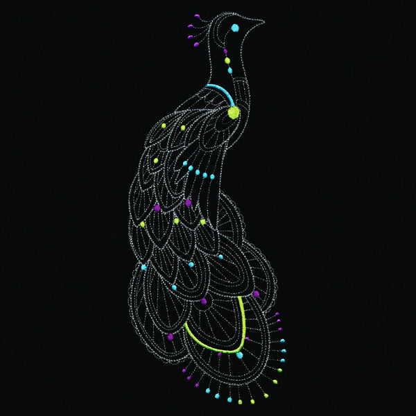 Delicate Boho Peacock