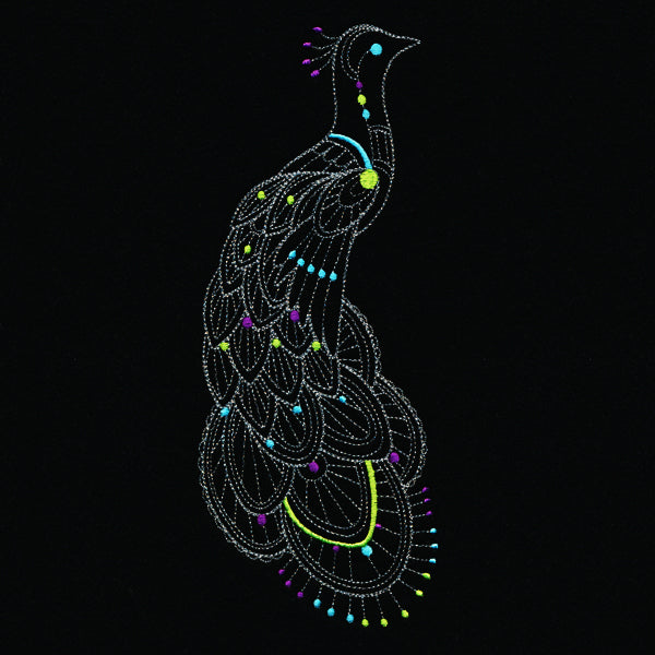 Delicate Boho Peacock