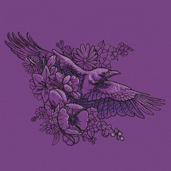 Garden Raven in Flight