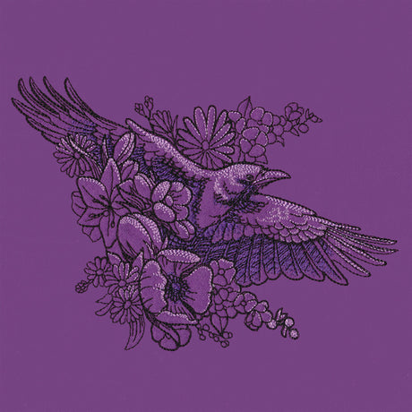 Garden Raven in Flight