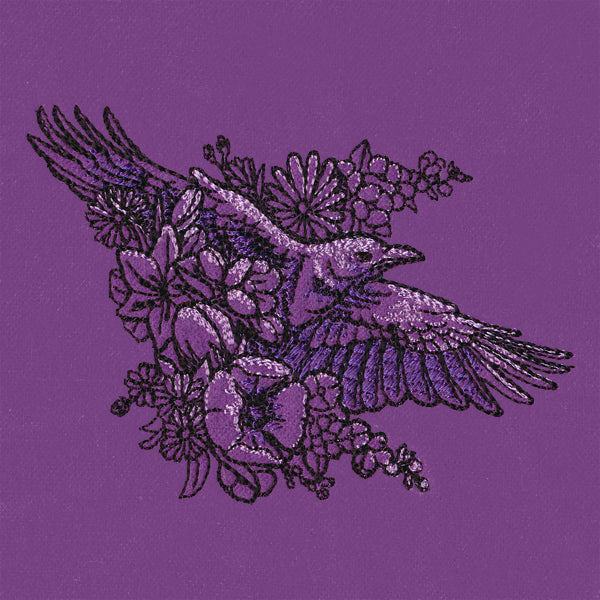 Garden Raven in Flight