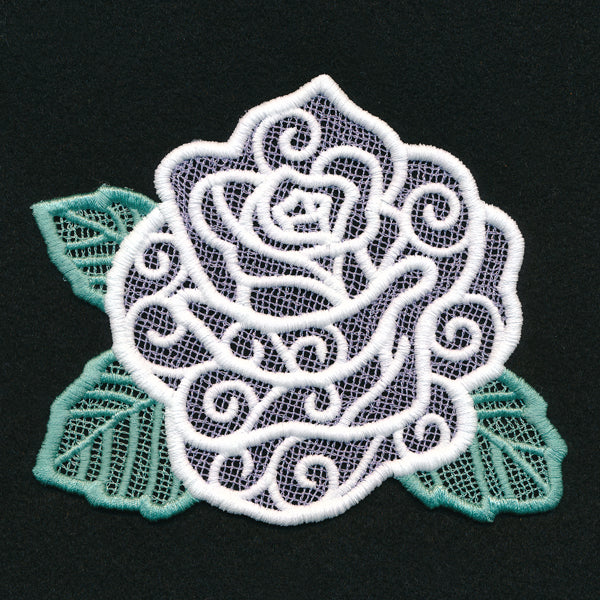 Midnight Glow Rose (Lace)