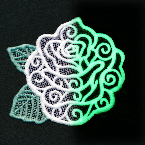 Midnight Glow Rose (Lace)