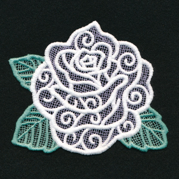 Midnight Glow Rose (Lace)