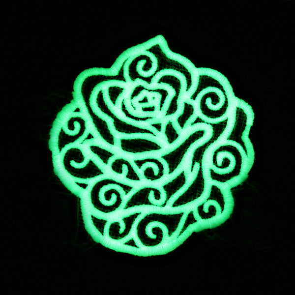 Midnight Glow Rose (Lace)