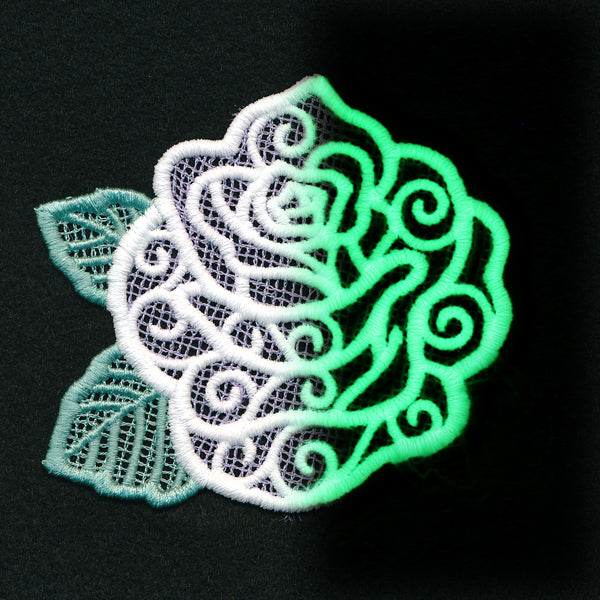 Midnight Glow Rose (Lace)