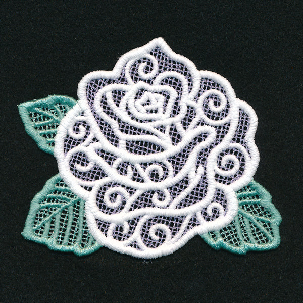 Midnight Glow Rose (Lace)