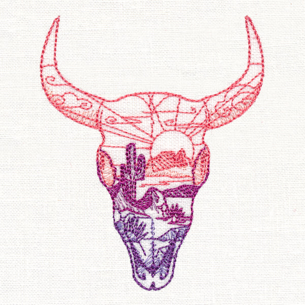 Desert Scene Steer Skull
