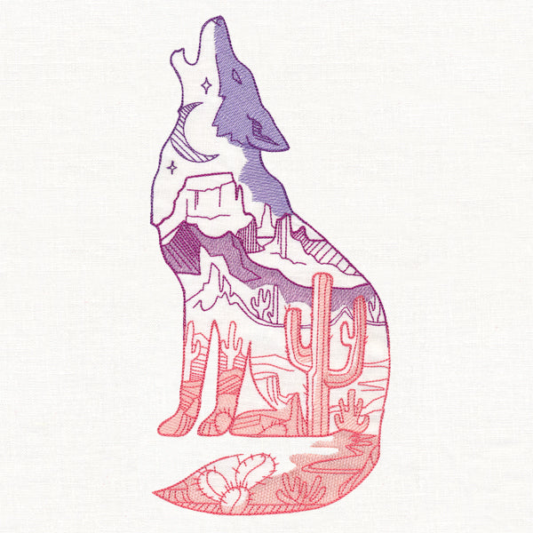 Desert Scene Coyote