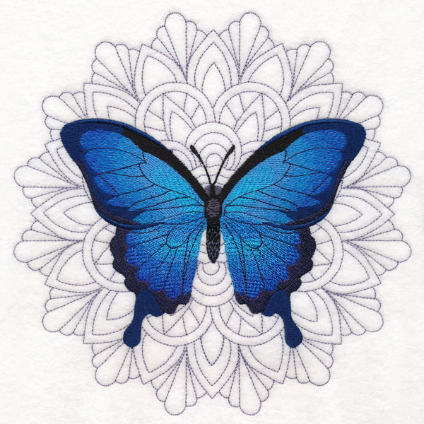 Blue Morpho Mandala Medallion