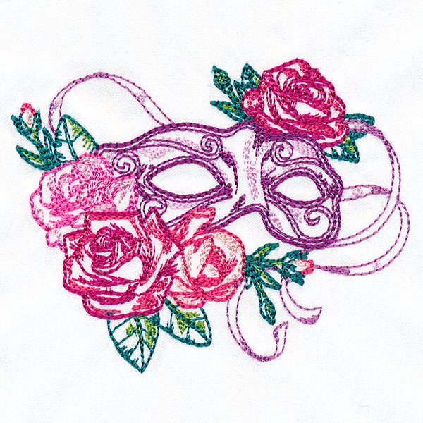 Venetian Carnival Mask in Bloom