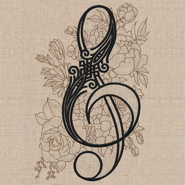 Treble Clef in Bloom