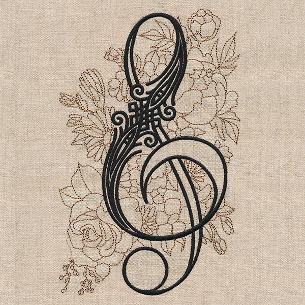 Treble Clef in Bloom