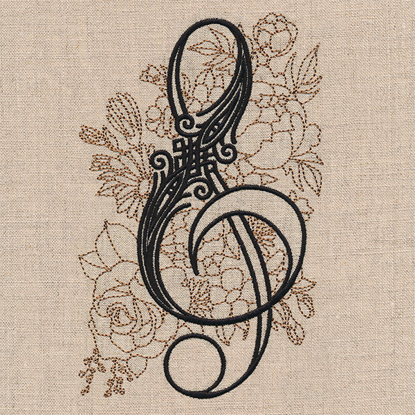 Treble Clef in Bloom