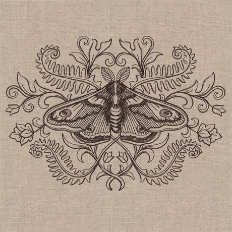 Botanical Moth Crest