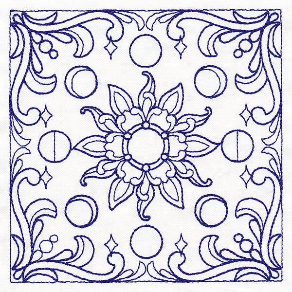 Moon Phases Quilting Square