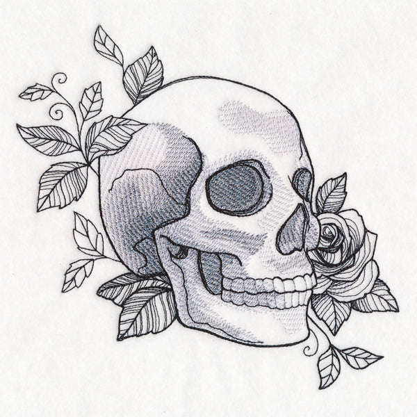 Macabre Blooms Skull