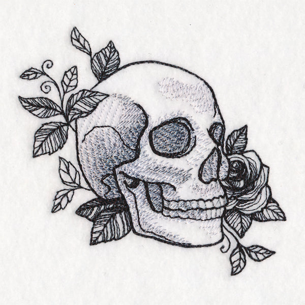 Macabre Blooms Skull