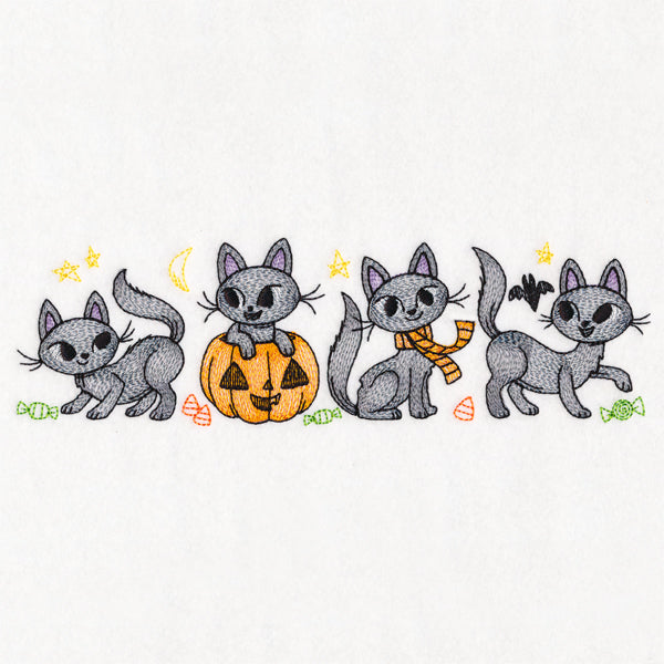 Spooky Kitty Border