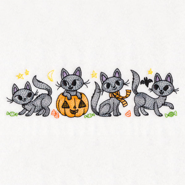 Spooky Kitty Border