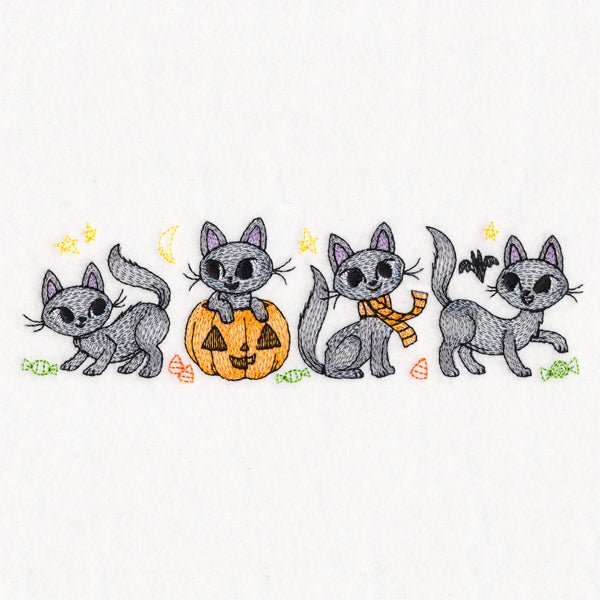 Spooky Kitty Border