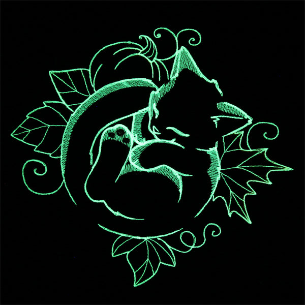 Snoozy Autumn Glow Cat