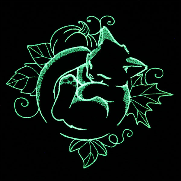 Snoozy Autumn Glow Cat