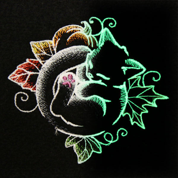 Snoozy Autumn Glow Cat