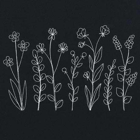 Wildflower Blooms Border