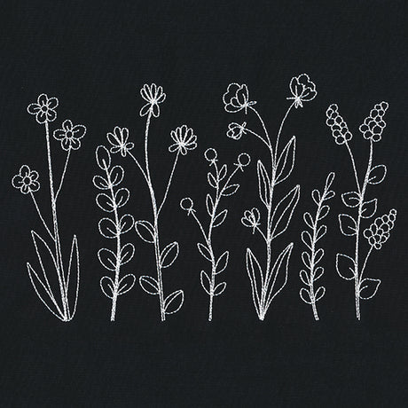 Wildflower Blooms Border