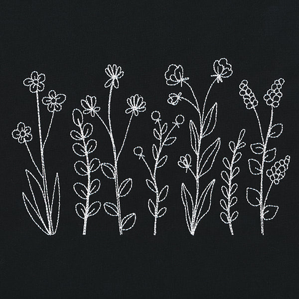 Wildflower Blooms Border