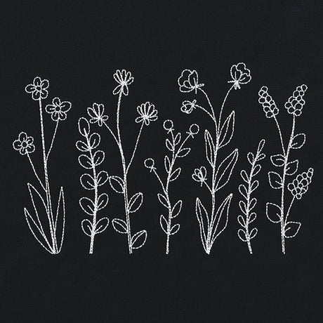 Wildflower Blooms Border