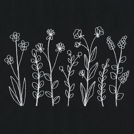 Wildflower Blooms Border