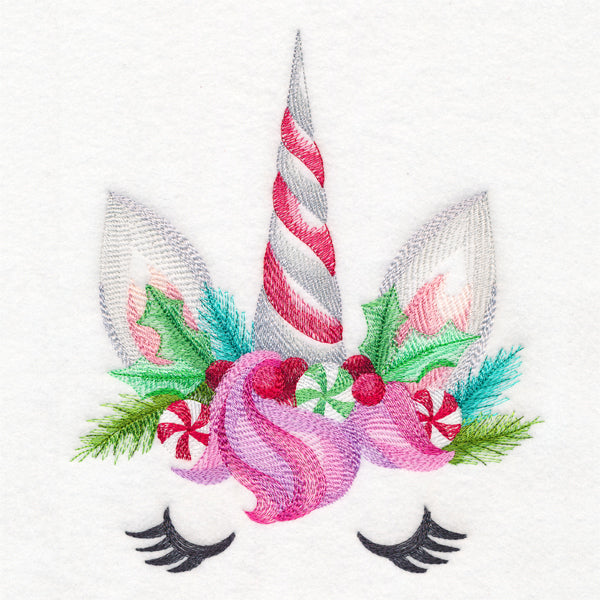 Enchanting Christmas Unicorn Face