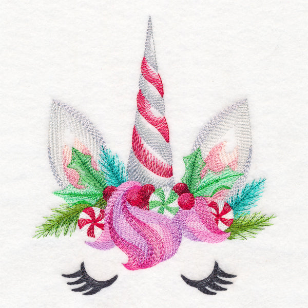 Enchanting Christmas Unicorn Face