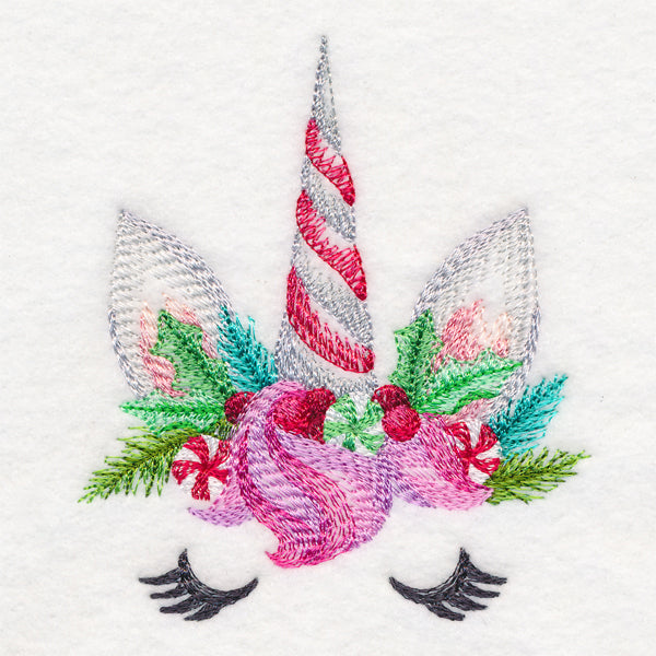 Enchanting Christmas Unicorn Face