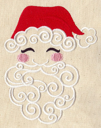 Santa in Swirls