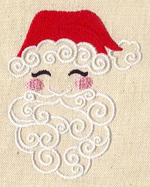 Santa in Swirls