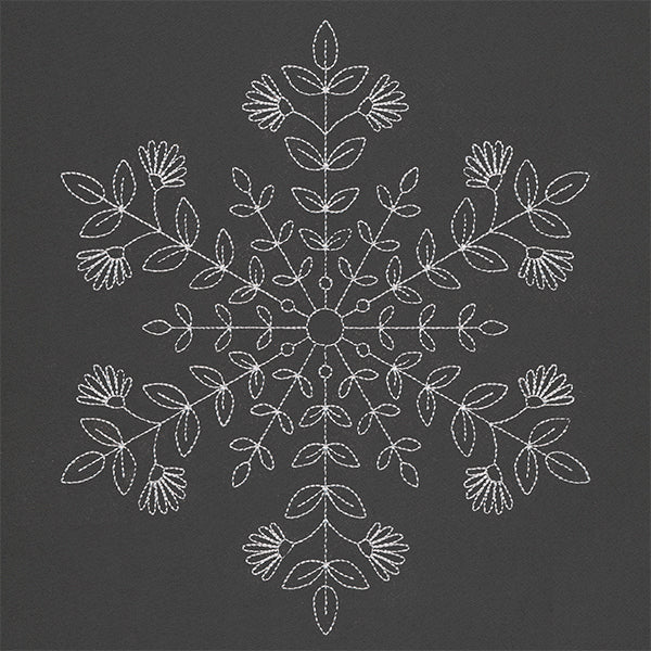 Botanical Winter Snowflake