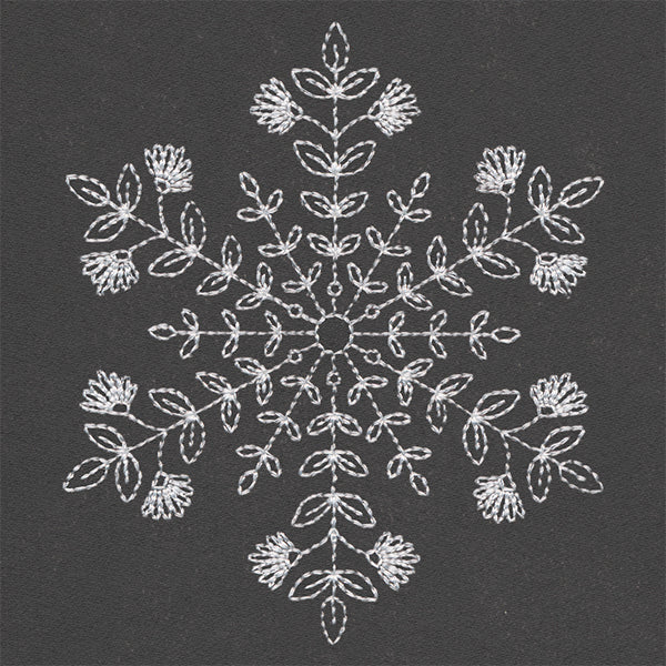 Botanical Winter Snowflake