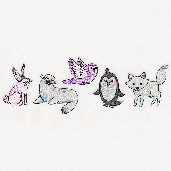 Winter Friends Border