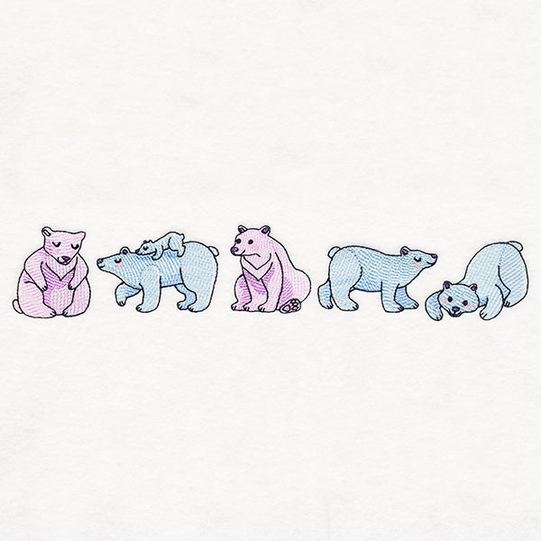 Polar Bear Buddies Border