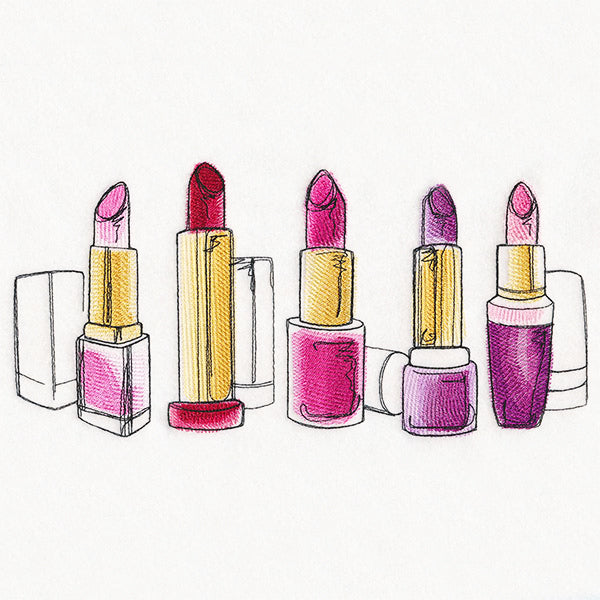 Shades of Pink Lipstick Rainbow