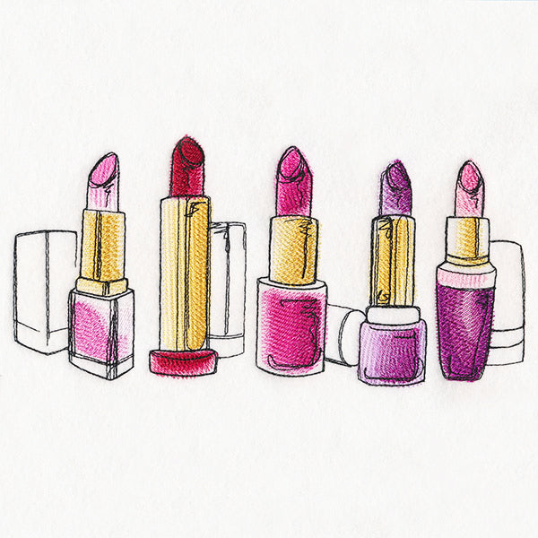 Shades of Pink Lipstick Rainbow